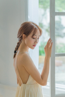 白桃美人一片式A字半身裙